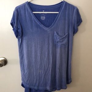 American eagle soft & sexy v neck pocket tee